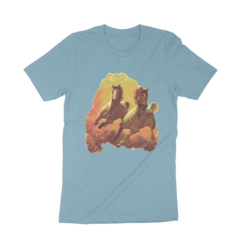 Dynamite Duds Napoleon Dynamite running horses blue t-shirt