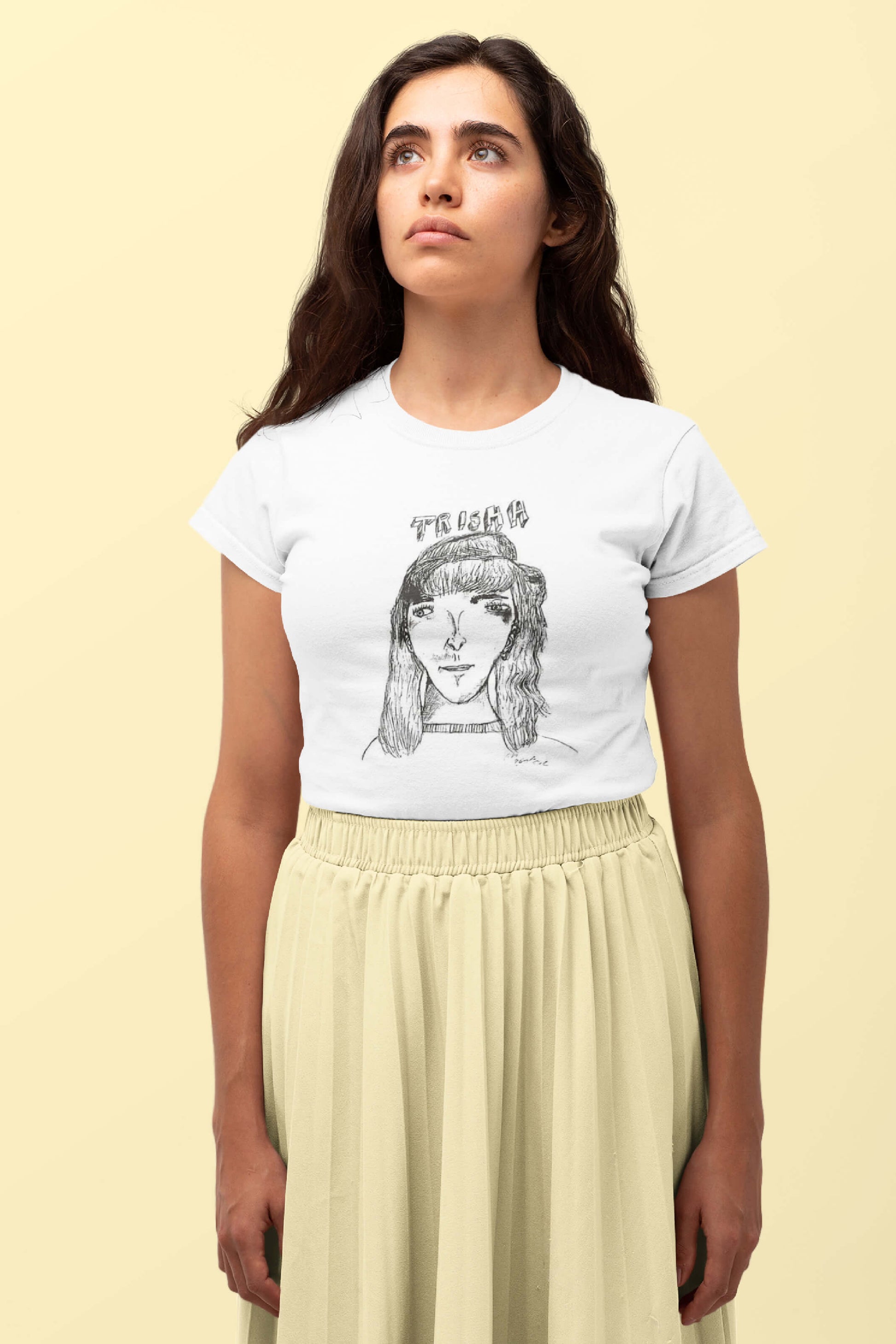 Trisha t-shirt napoleon dynamite female model dynamite duds