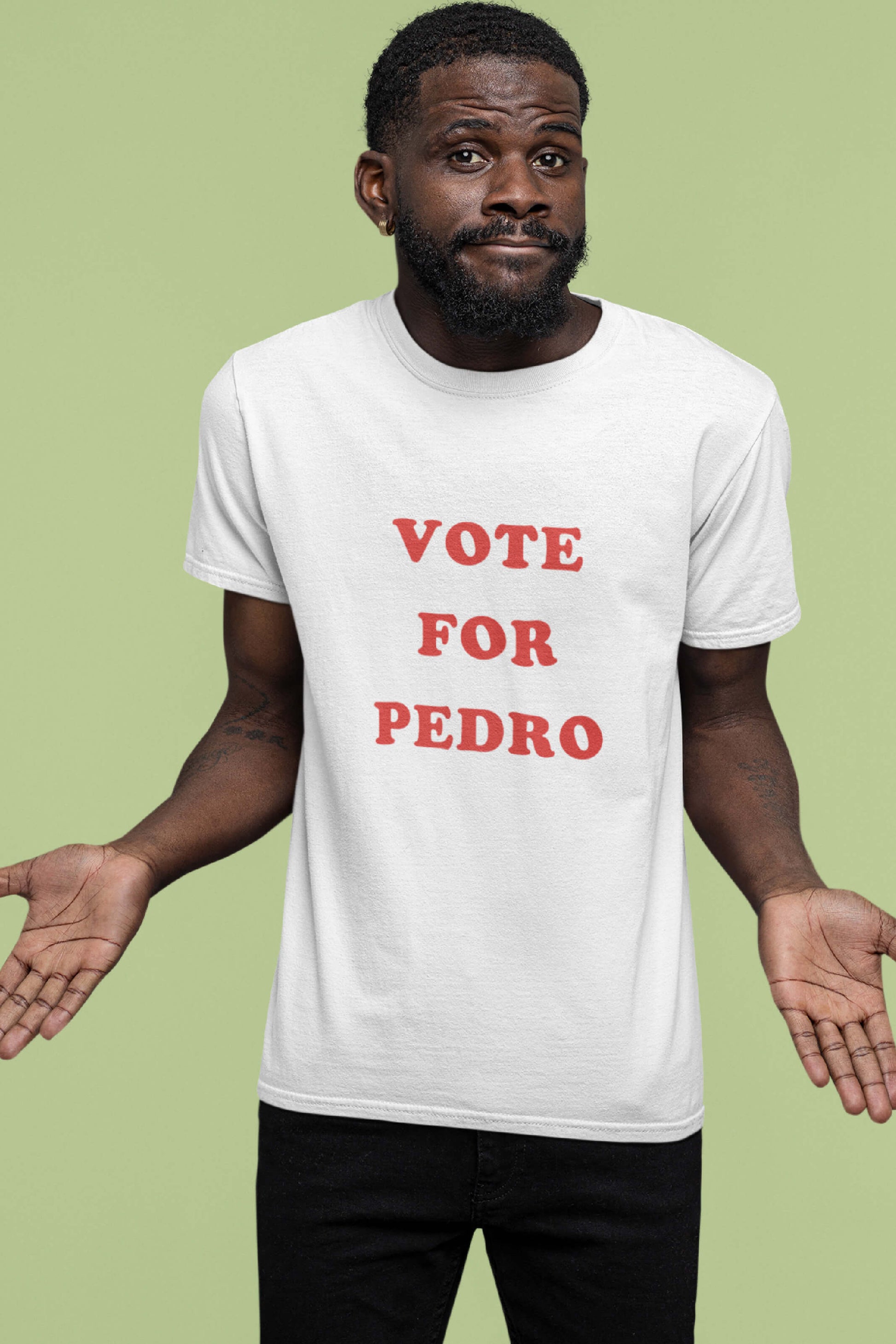 Menagerry Mursten Imponerende Vote For Pedro T-Shirt | Replica Napoleon Dynamite T-Shirts – Dynamite Duds
