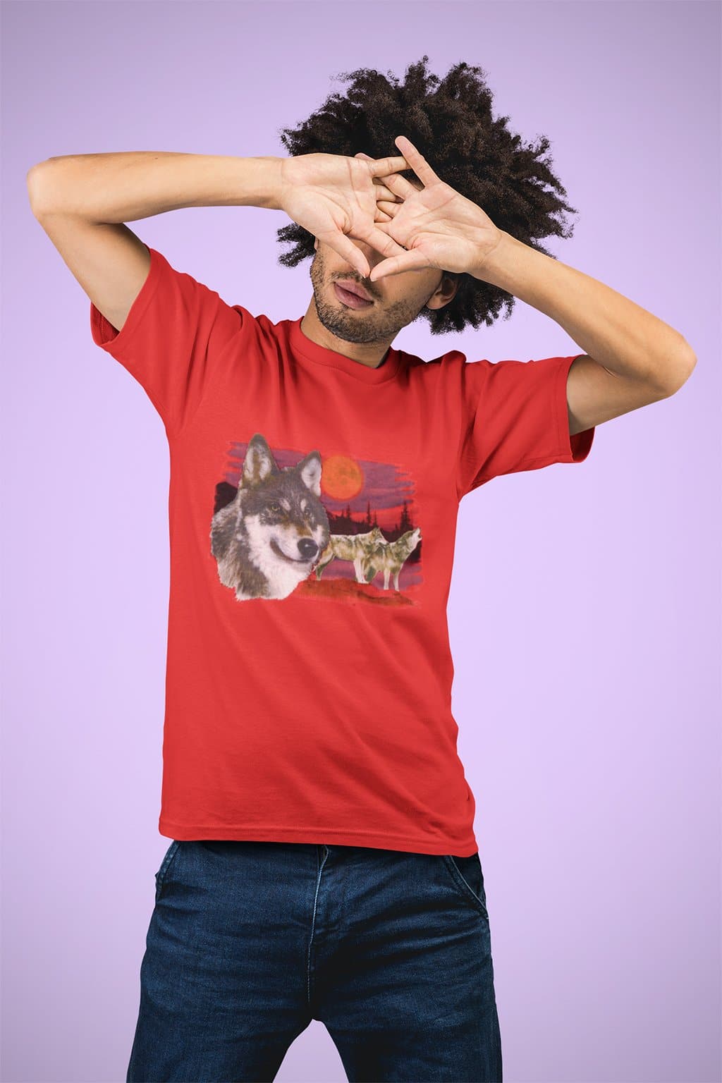 Dynamite Duds Napoleon Dynamite Wolfpack wolf t-shirt man